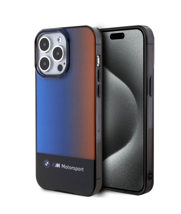 BMW MOTORSPORT HC IML HALF TRICOLOR BLACK IPHONE15 PRO MAX