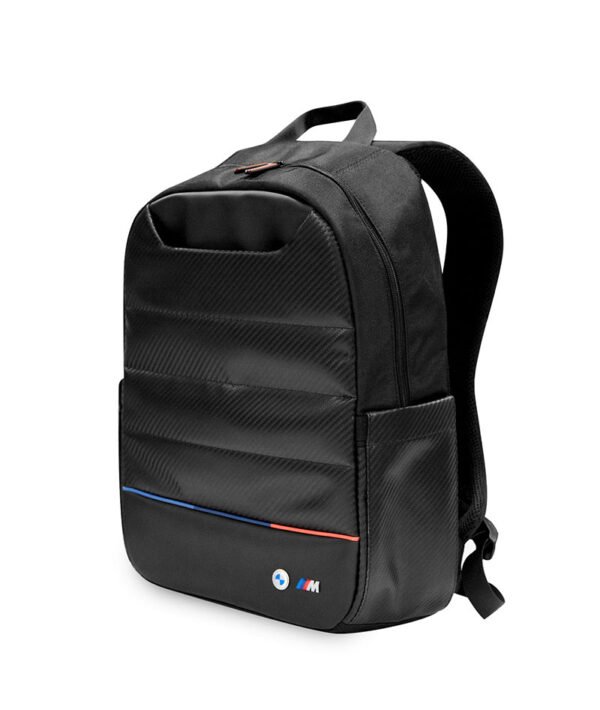 BMW COMPUTER BACKPACK CARBON & PU NYLON BLACK 15"