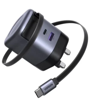 UGREEN 65W GaN Fast Charger with Retractable Cable
