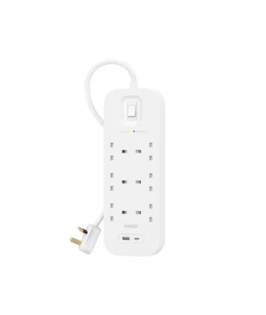Belkin SURGE 6OT 650J, 18W, USB A + C