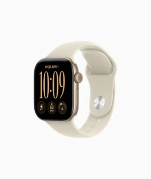 Watch Series 12 | 42mm | Light Gold Aluminum Case | Sand Sport Band- S/M | GPS