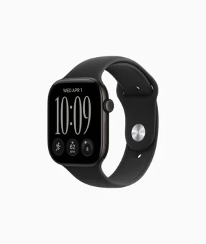 Watch Series 12 | 46mm | Black Aluminum Case | Black Sport Band- M/L | GPS