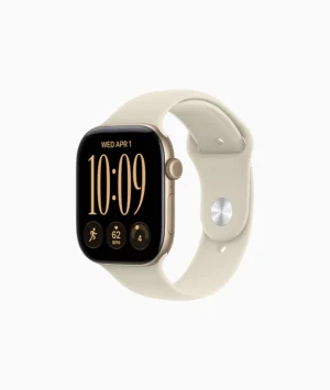 Watch Series 12 | 46mm | Light Gold Aluminum Case | Sand Sport Band- M/L | GPS
