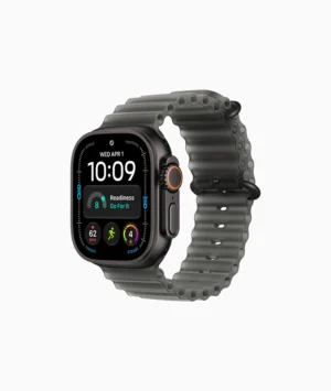 Watch Ultra 4 | 49mm | Black Titanium Case | Translucent Black Ocean Band | GPS+Cellular