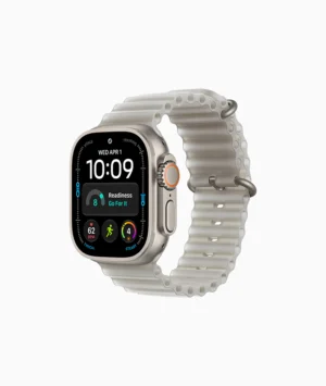 Watch Ultra 4 | 49mm | Natural Titanium Case | Translucent Gray Ocean Band | GPS+Cellular